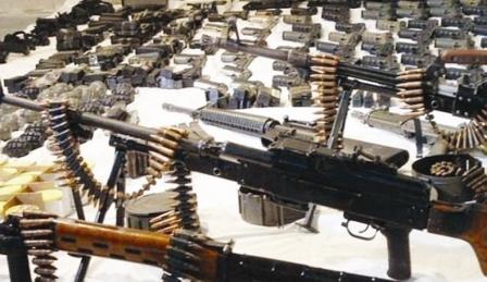 بعض انواع الأسلحة المهربة إلى تونس / ارشيف